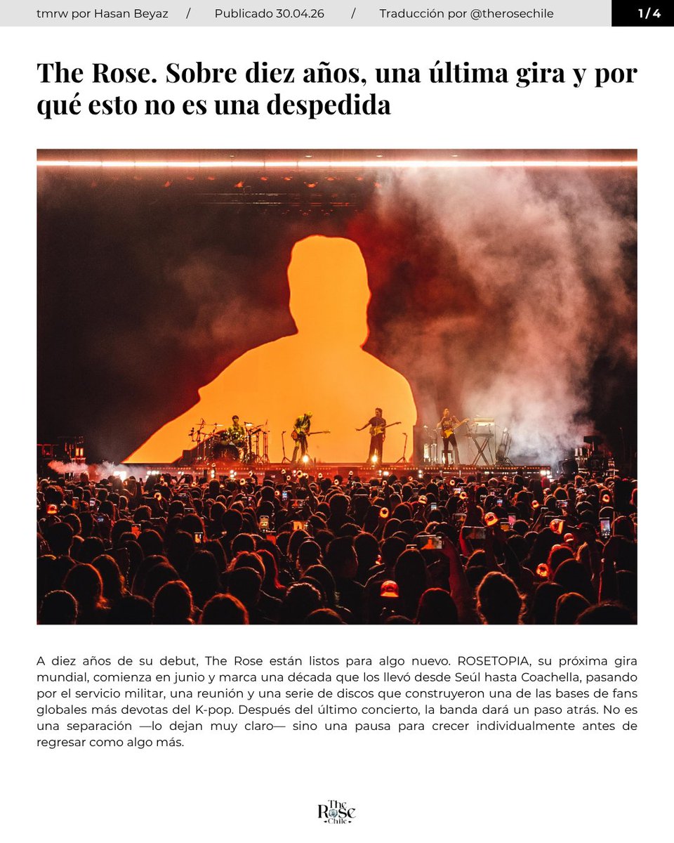 The Rose 더로즈 Chile tweet media