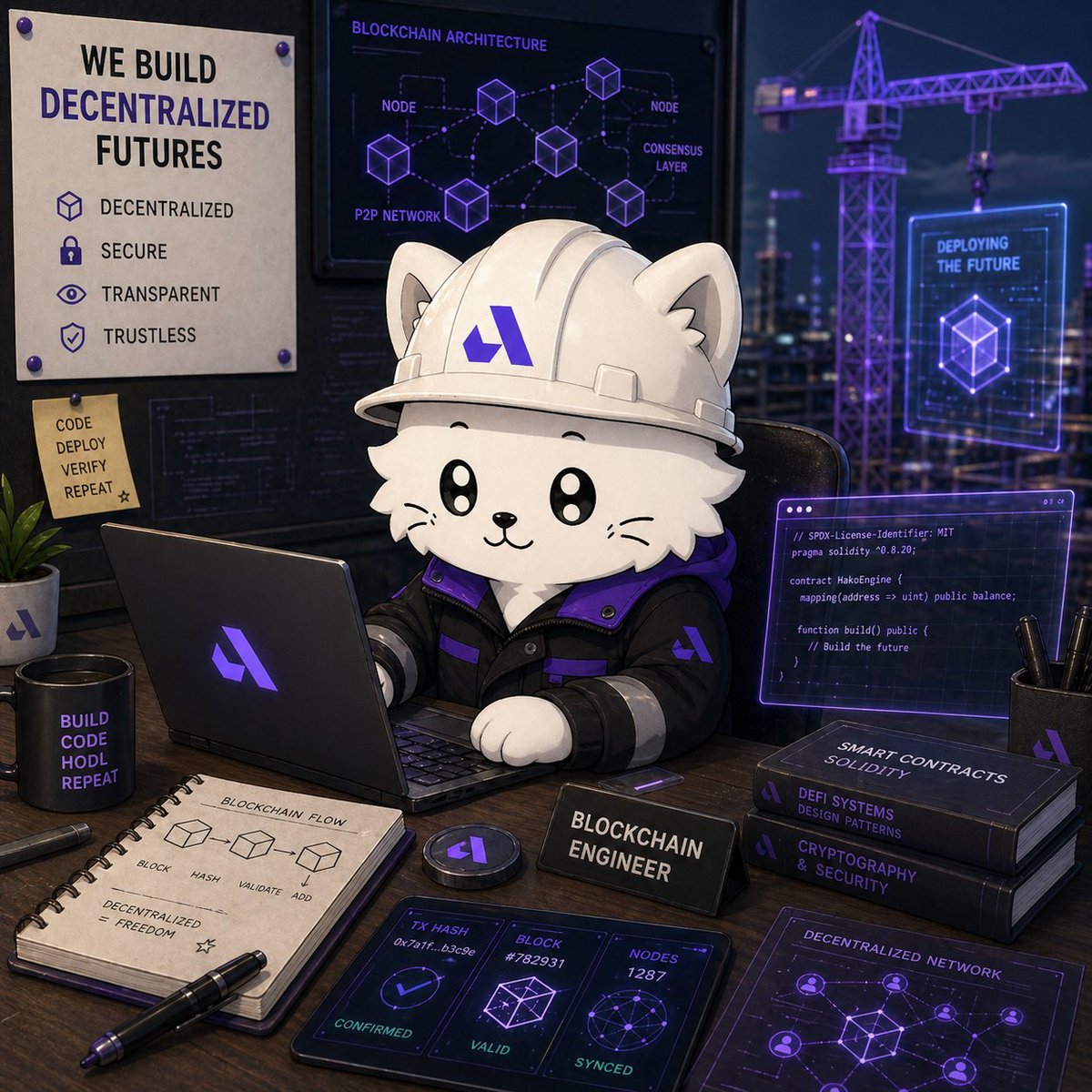 PQHako's tweet photo. Together we build progress. ποΈπΎ
Happy Labour Day to all visionaries shaping our future! Thank you for your tireless work in designing and building a better world.
#HappyLabourDay #PQHako #QuantumCat #ZeroKnowledge #PostQuantum #Privacy #Abelian #BuildProgress https://t.co/jDN0cXKauE
