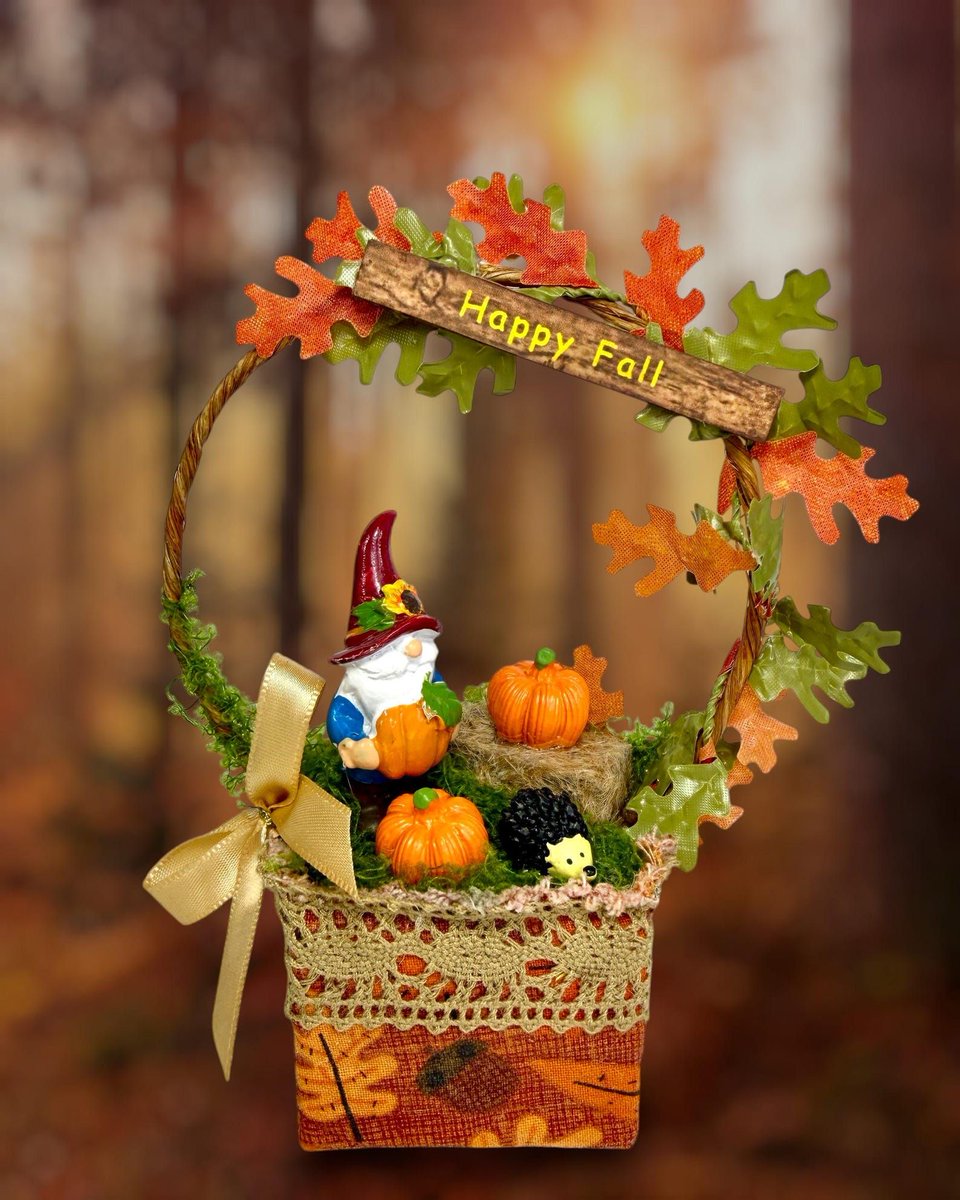 BluKatDesign's tweet image. NEW!!! Fall Basket Decoration, Autumn Decor With Gnome, Pumpkin - Etsy buff.ly/djGdYwN 🧡 🍂 #gnomes #falldecor #fallgifts