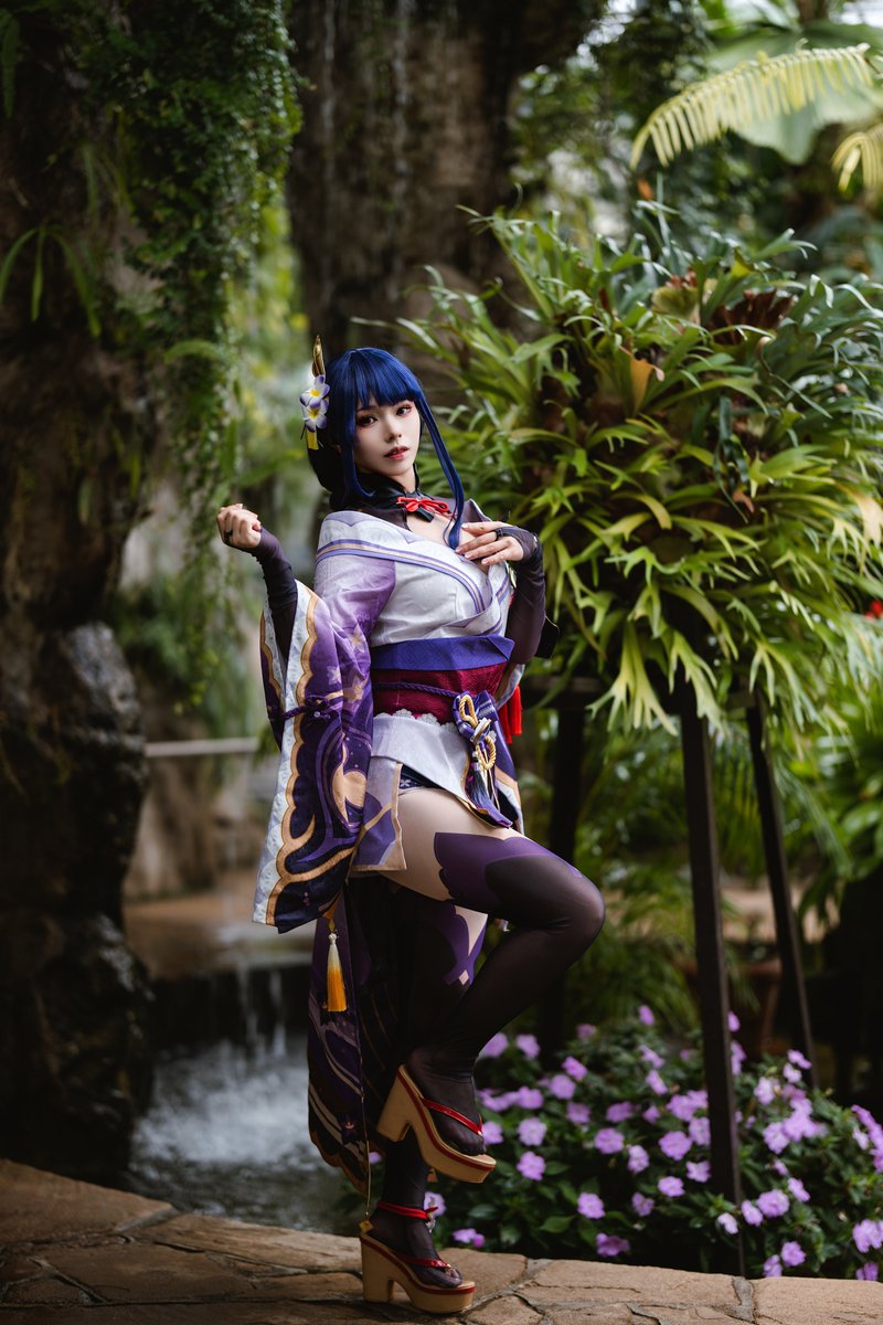 suga2rune_cos's tweet image. cosplay.
雷電将軍⚡/原神

#genshincosplay 
#RaidenShogun