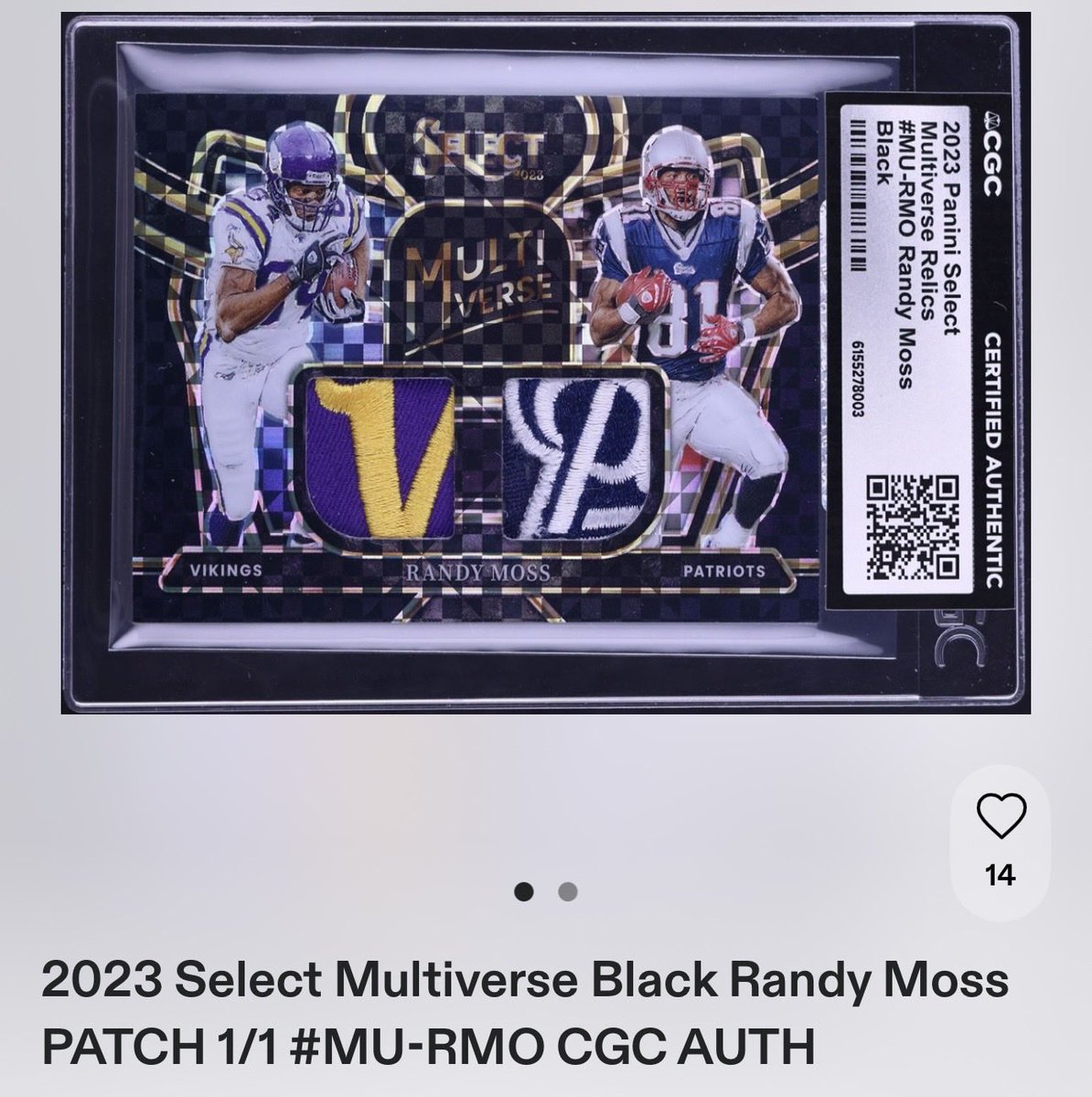 ChiefPrizm's tweet photo. ON FANATICS COLLECT ‼️

ENDS SUNDAY ‼️

2023 Panini Select Prizm Randy Moss Black Finite 1/1 MU-RMO Muti Verse Dual

⬇️⬇️⬇️
https://t.co/ODd3QvXKPE https://t.co/kvaksnRieD