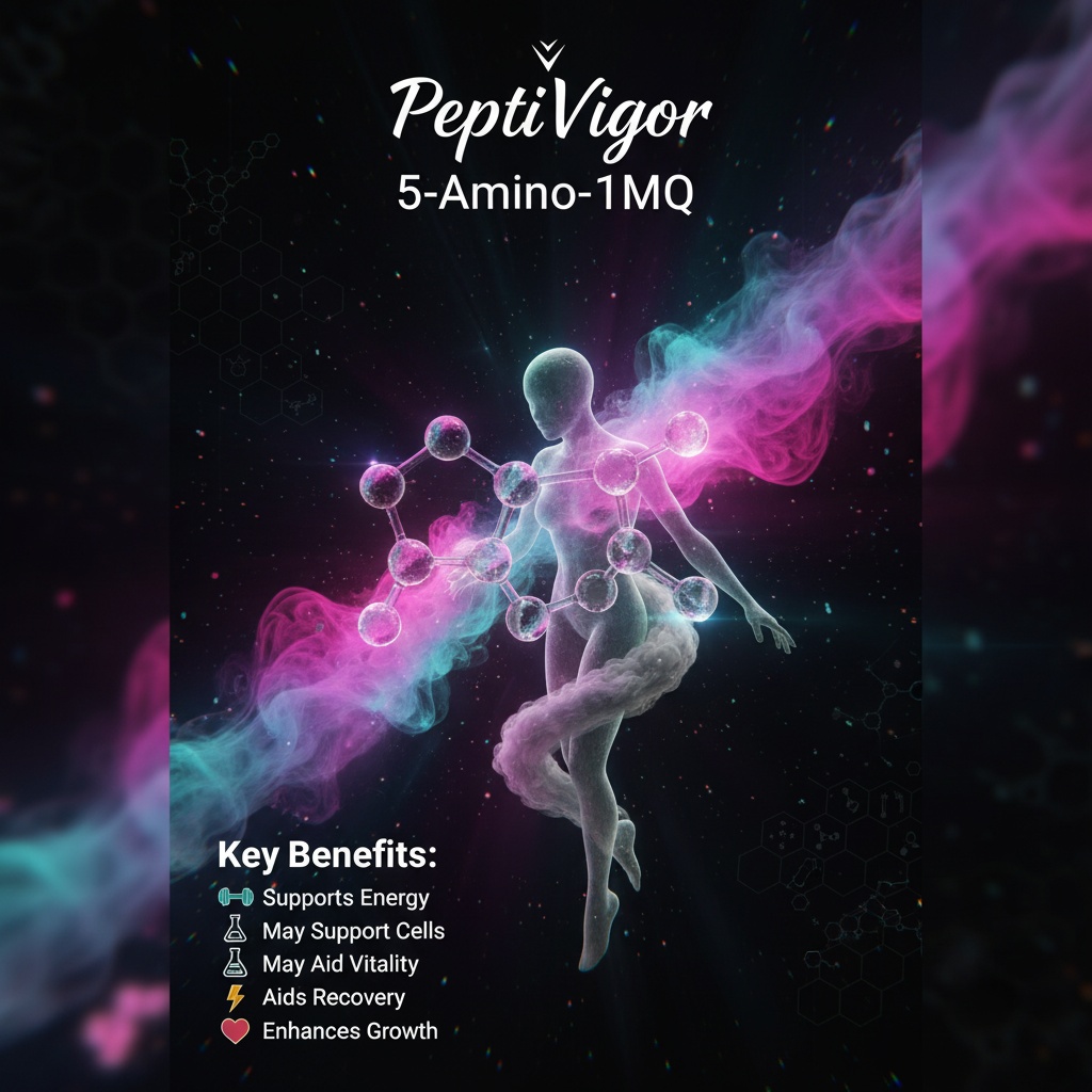 Just read something interesting about 5-Amino-1MQ research—it's gaining  attention for metabolic energy and cellular health in creative scientific  visuals. Dive deeper at https://t.co/Af8Ndq0M7x. What innovations excite  you in this field? #Biohacking 
