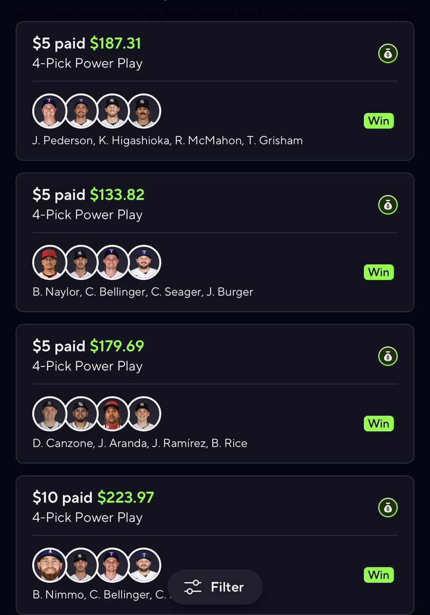 whatisyournams's tweet photo. @PrizePicks @PrizeSupport  mlb glitch $200 —> $2500 https://t.co/7dyLZRxjNS