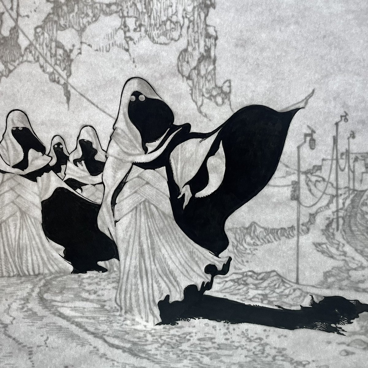 GR_comics's tweet image. hoods
partial inks detail 

#illustration #SecretProject