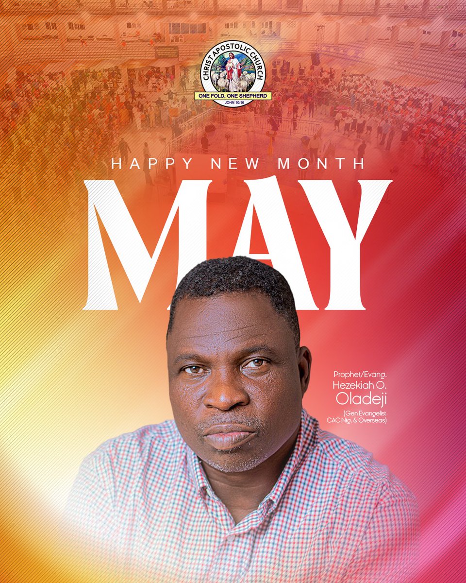 prophethezekiah's tweet image. 🌟 HAPPY NEW MONTH – MAY! 🌟
This month, you will move forward, you will make progress, and you will experience undeniable testimonies — in Jesus’ mighty name. Amen.

God bless you

#MayBlessings #Results #Testimony #ProphetHezekiah #MayWISH