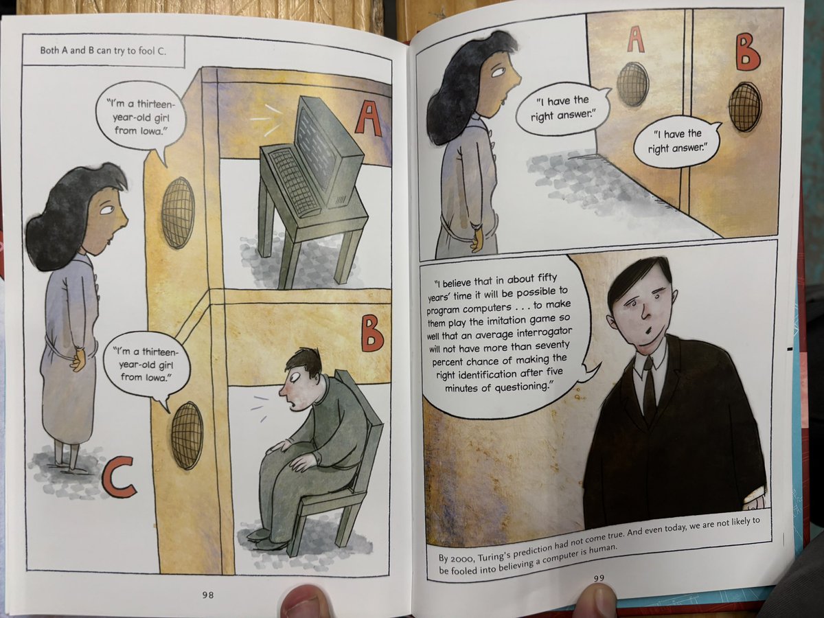 okiave's tweet photo. Published in the year 2020 page 97 in reference to Alan Turing’s can computers think. Are you talking to a bot or human? Remember to touch grass, sun bathe and drink water with others. 🌌🤍 https://t.co/PGXIDcIles