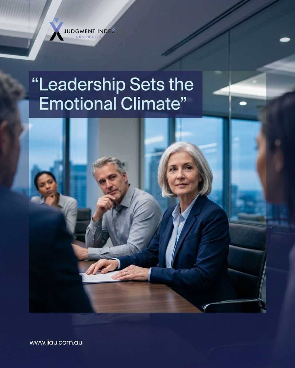 judgmentindexau's tweet photo. At senior leadership and C‑suite levels, the stakes are higher because emotional maturity scales.
Read More: https://t.co/4FjGKKXHko https://t.co/eUX07NpK2E