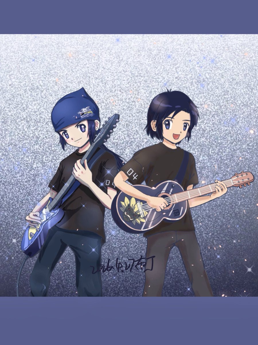 lx354701114's tweet photo. 画了乐队系列哦#Digimon #DigimonFrontier
#Digimon4 #Digimon04
#デジモンフロンティア#デジモン https://t.co/SSoA1ANqi6
