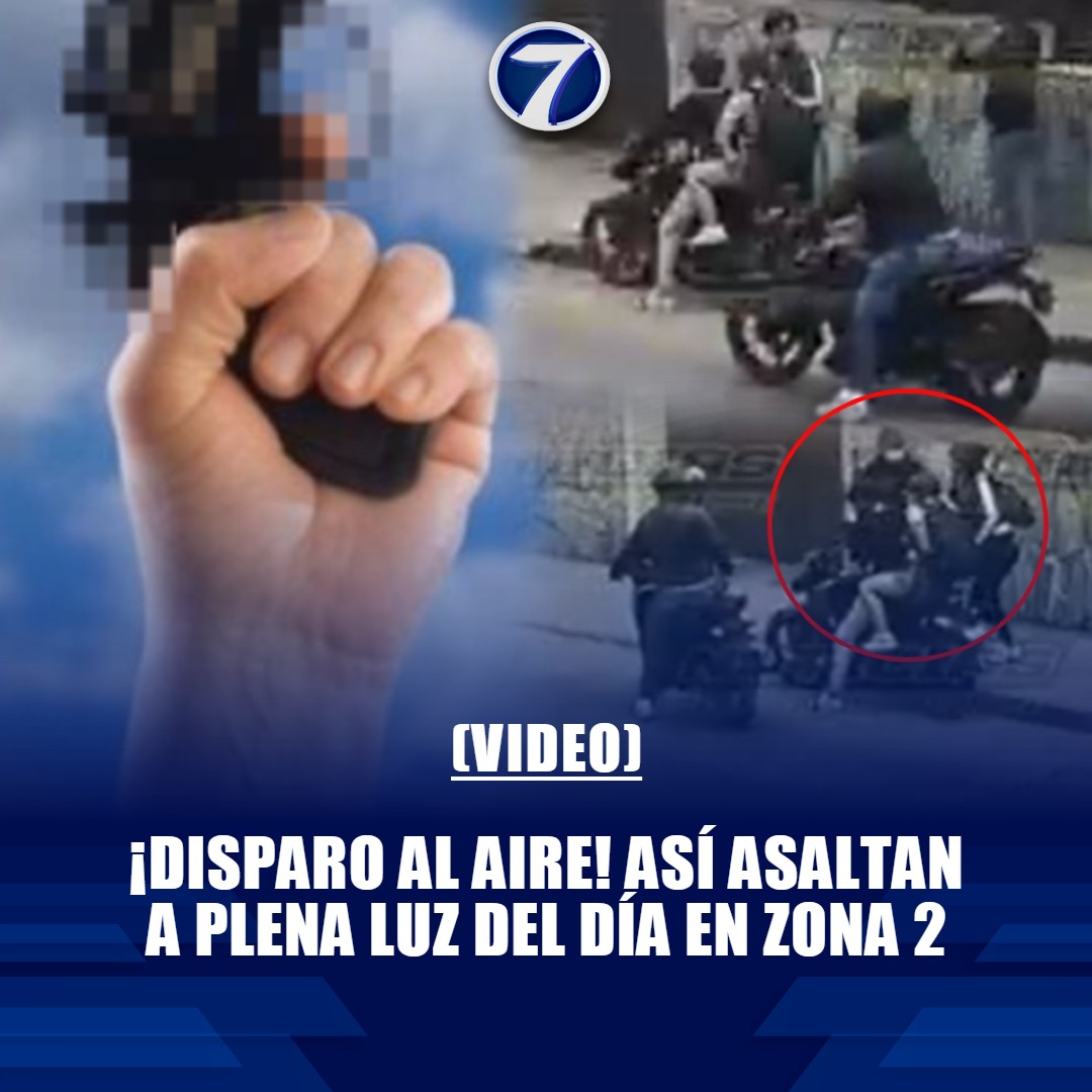 Noti7Guatemala's tweet image. ▶️ ¡Disparo al aire! Así asaltan a plena luz del día en #zona2 (#VIDEO) ➡️ bit.ly/49om7tp