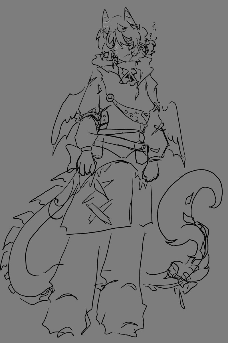 crescentments's tweet photo. wip mugm design that mught change because i can never stick with a design for this guy https://t.co/CdbhkjdQzE