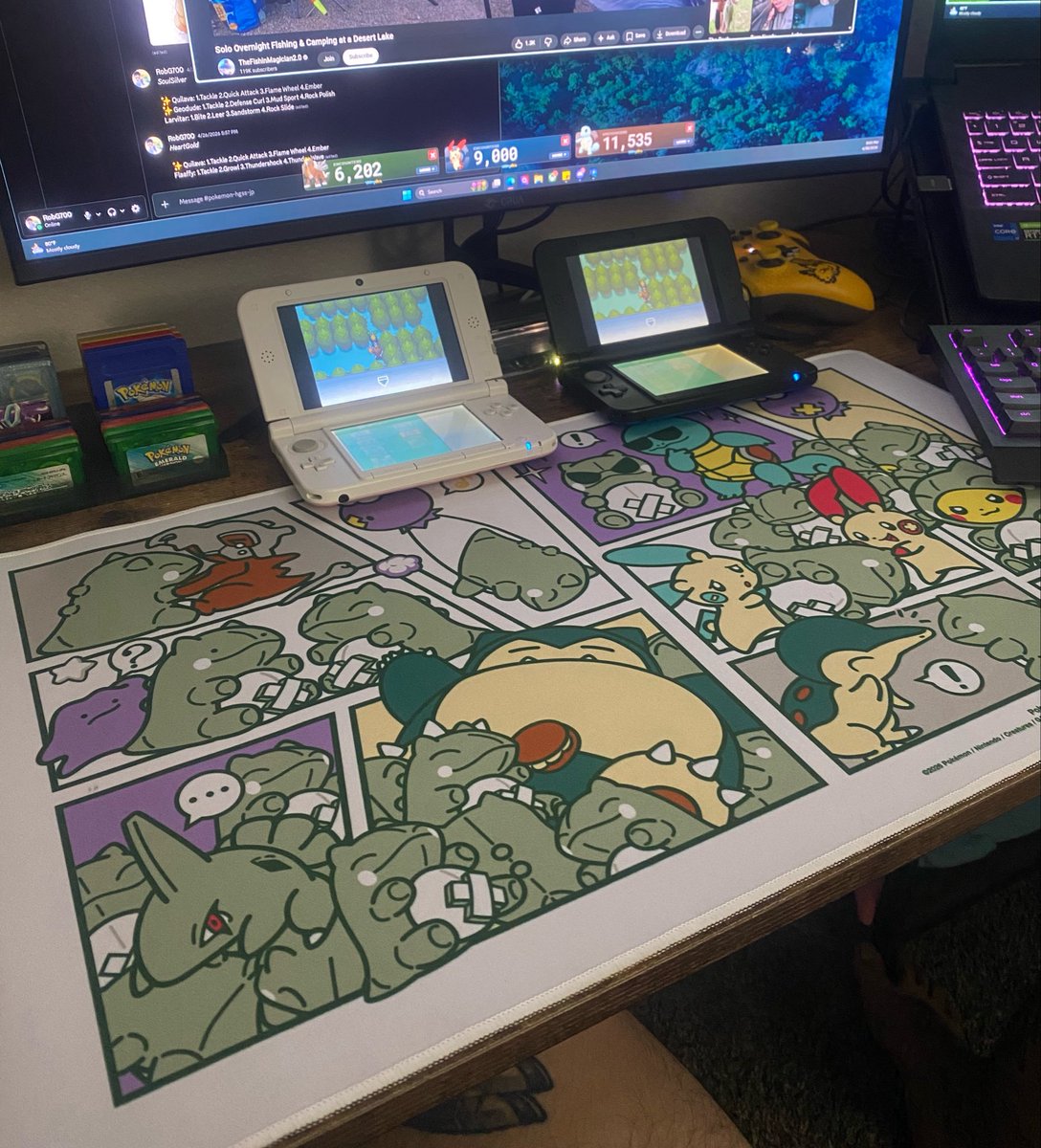 _robg700's tweet photo. Got a new playmat for my desk today! https://t.co/W7Irz9V3pQ