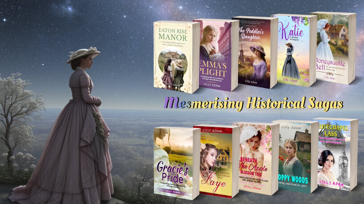 lillya1960's tweet image. Your perfect #springtime reads! #Victorian era #epics!
#Sample read my novels at
allauthor.com/author/lilly/
amazon.co.uk/stores/Lilly-A…
Tales of #Heroines &amp;amp; #Villains and the hardships and joys of the #19thCentury, with an added touch of #Mystery, #Intrigue, #suspense #Love &amp;amp; #Romance💖