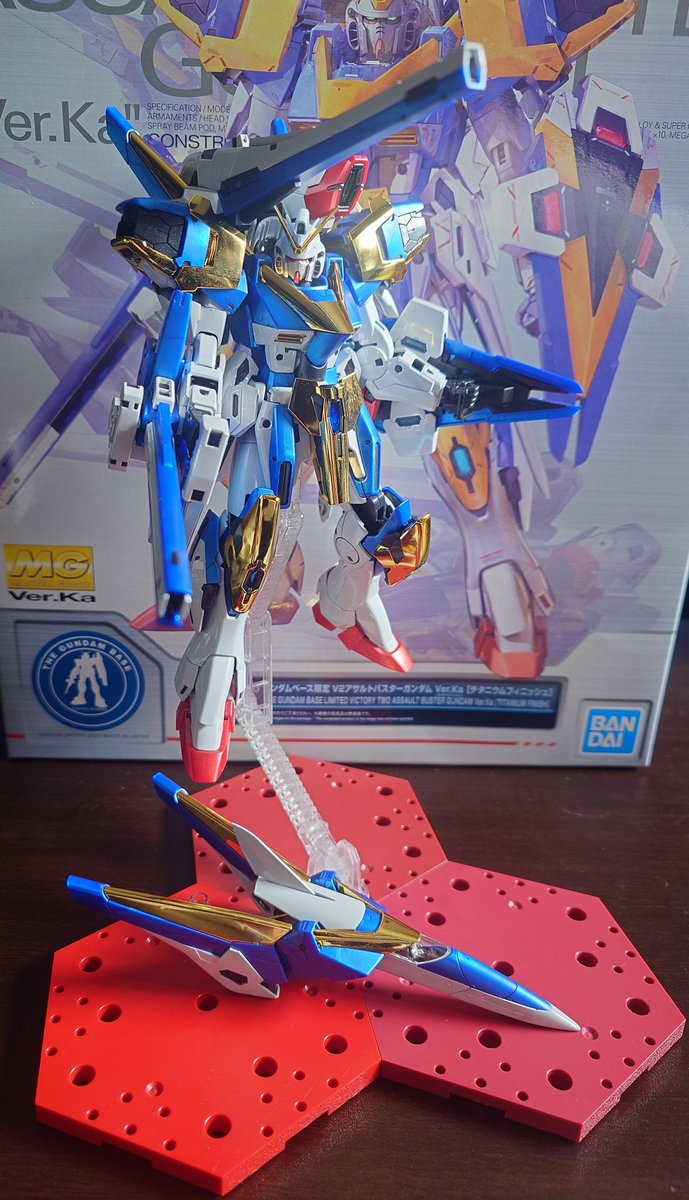 koroto773's tweet image. #V2アサルトバスターガンダム
#ガンプラ
#MG
V2アサルトバスター一旦完成
デカール貼りはそのうちしますｗ
しかしカッコいい