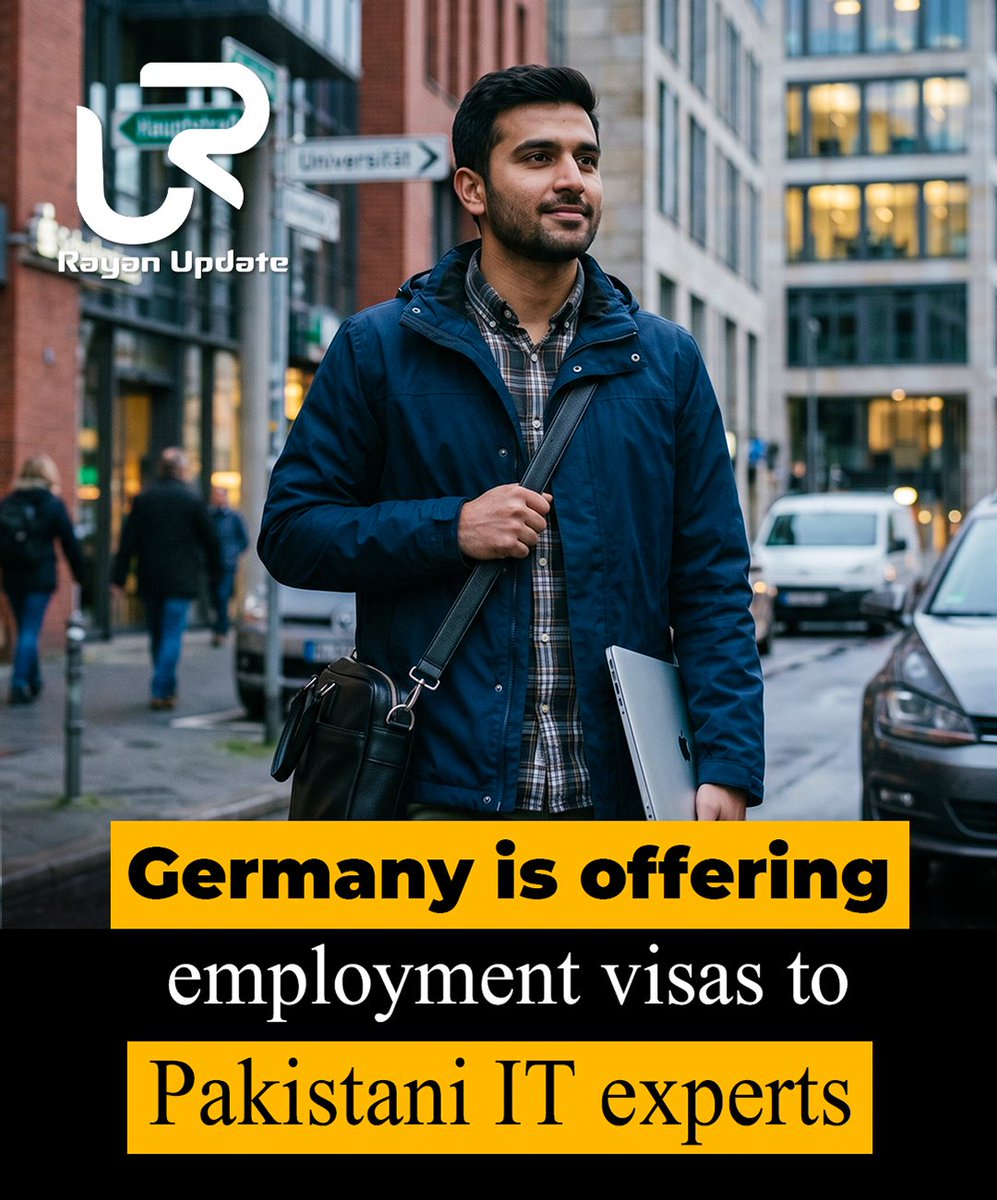 MrRayanTariq's tweet image. Germany is offering a great opportunity for IT professionals from Pakistan to live and work abroad. There are currently over 109,000 vacant positions in fields like software development and data science.#GermanyJobs #ITSpecialists #WorkAbroad #CareerOpportunity