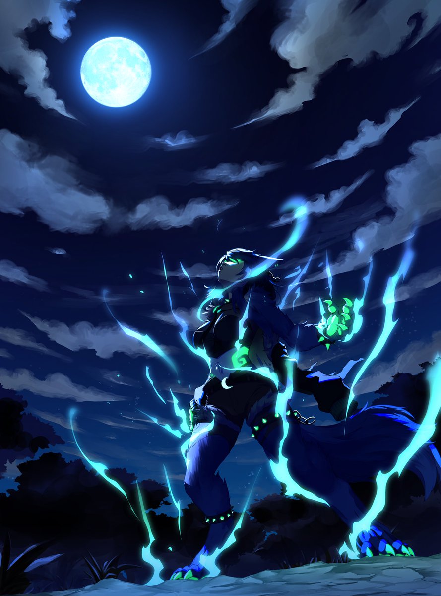 IlliaVT's tweet photo. The moon is full, ever wonder what happens when I gaze into it? I mean I am a werewolf after all.
Artist: @Ramika30898
#IlliArt https://t.co/yCSd4va1W5
