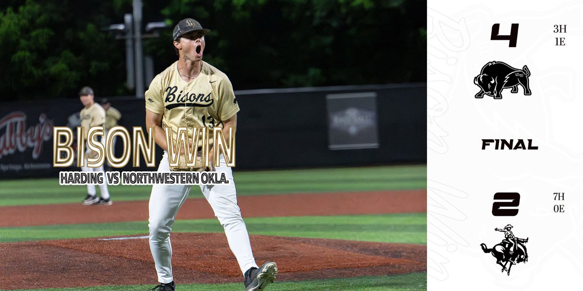 Harding_Base's tweet image. KYLE.LANE.🔥😤

Bisons take on Arkansas Tech tomorrow at 8PM!!

#GoBisons #FAMILY