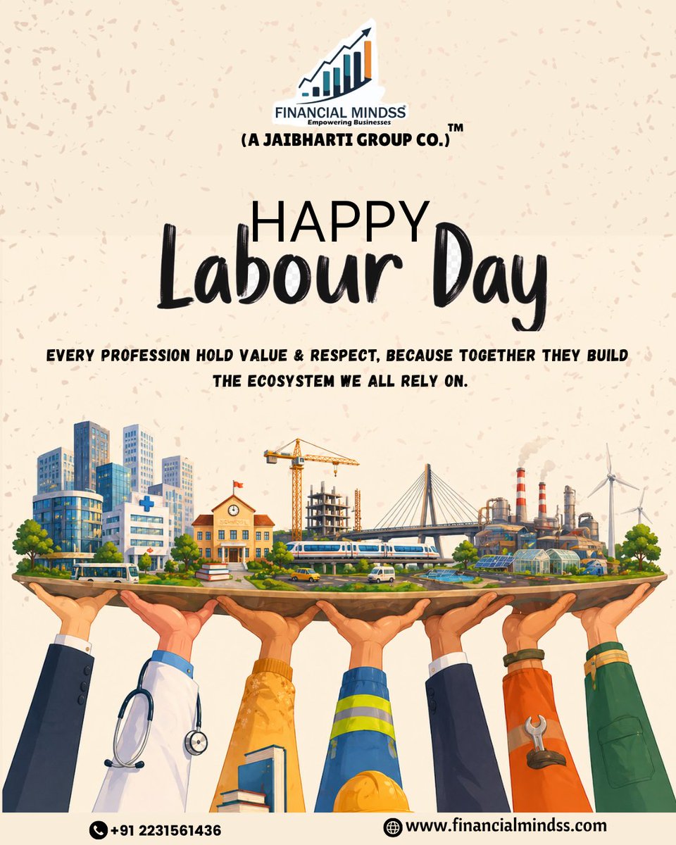 financialmindss's tweet image. A day to honor the dedication, hard work, and contributions of every worker who powers our growth and success. Your efforts truly matter. 💪✨

#LabourDay  #RespectWorkers #HardWorkPaysOff #SuccessMindset #GrowthTogether #InternationalWorkersDay #1stMay #FinancialMindss