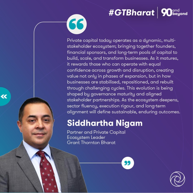Ramkumar_Mav20's tweet image. #GTonEcosystems | Private capital is entering a more disciplined phase of growth. Our Partner and Private Capital Ecosystem Leader, Siddhartha Nigam, shares what will define successful investing in the next cycle. #PrivateCapital #Governance