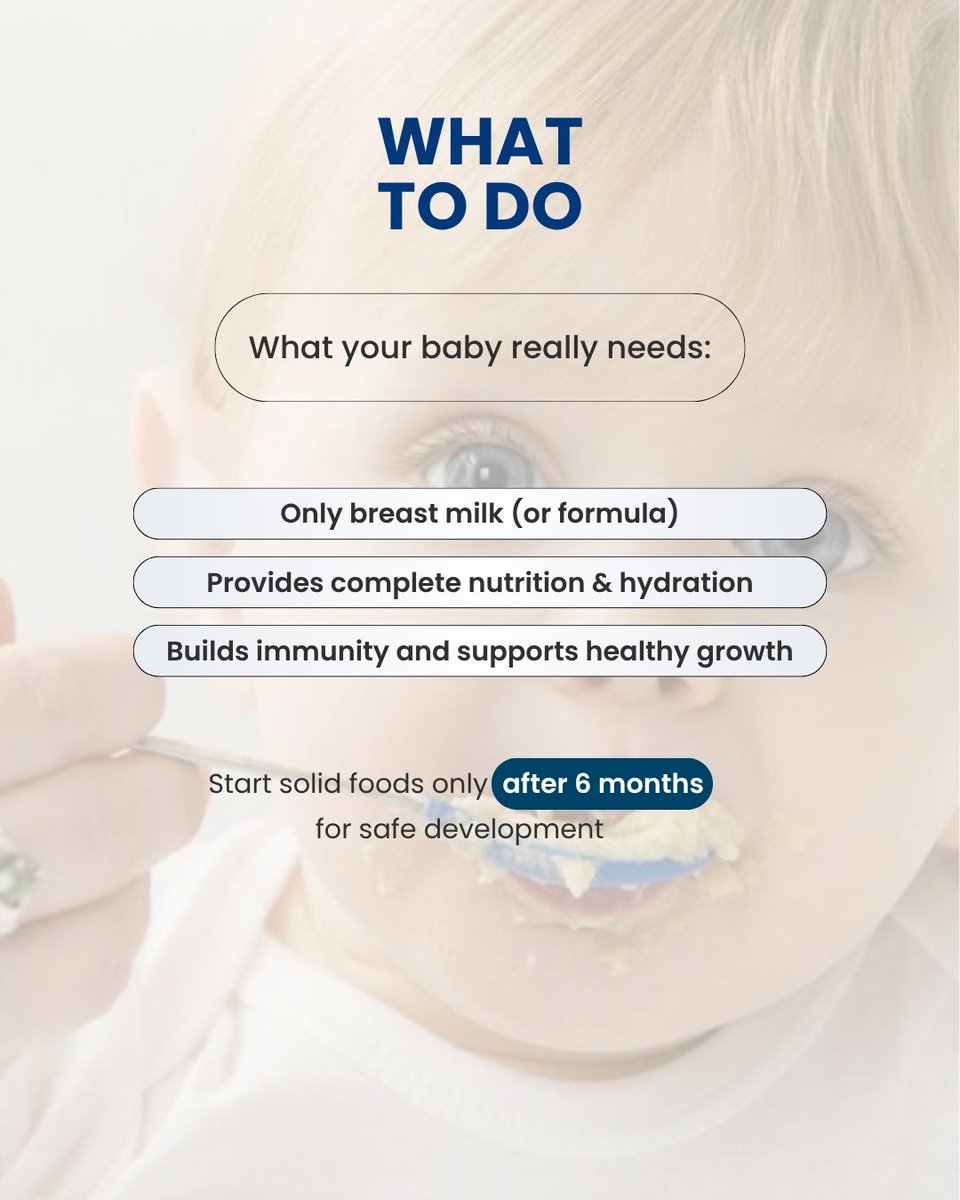 VoiceOfHealthIn's tweet image. A baby’s system is still developing, which means even small changes in diet can have a bigger impact than expected. 

Following the right feeding practices early on helps build a strong foundation for growth and immunity.

#BabyCare #InfantWellness #ParentingTips #Healthy
