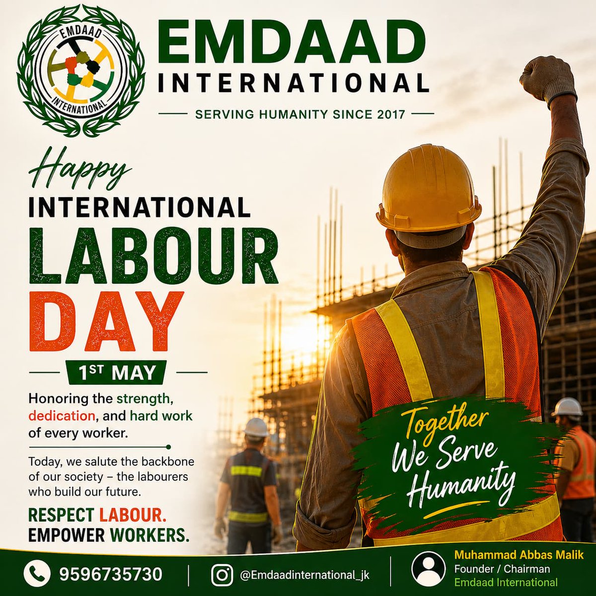 EmdaadNGO's tweet photo. Saluting the hands that build our future.
Happy Labour Day https://t.co/ykpDc15I6P