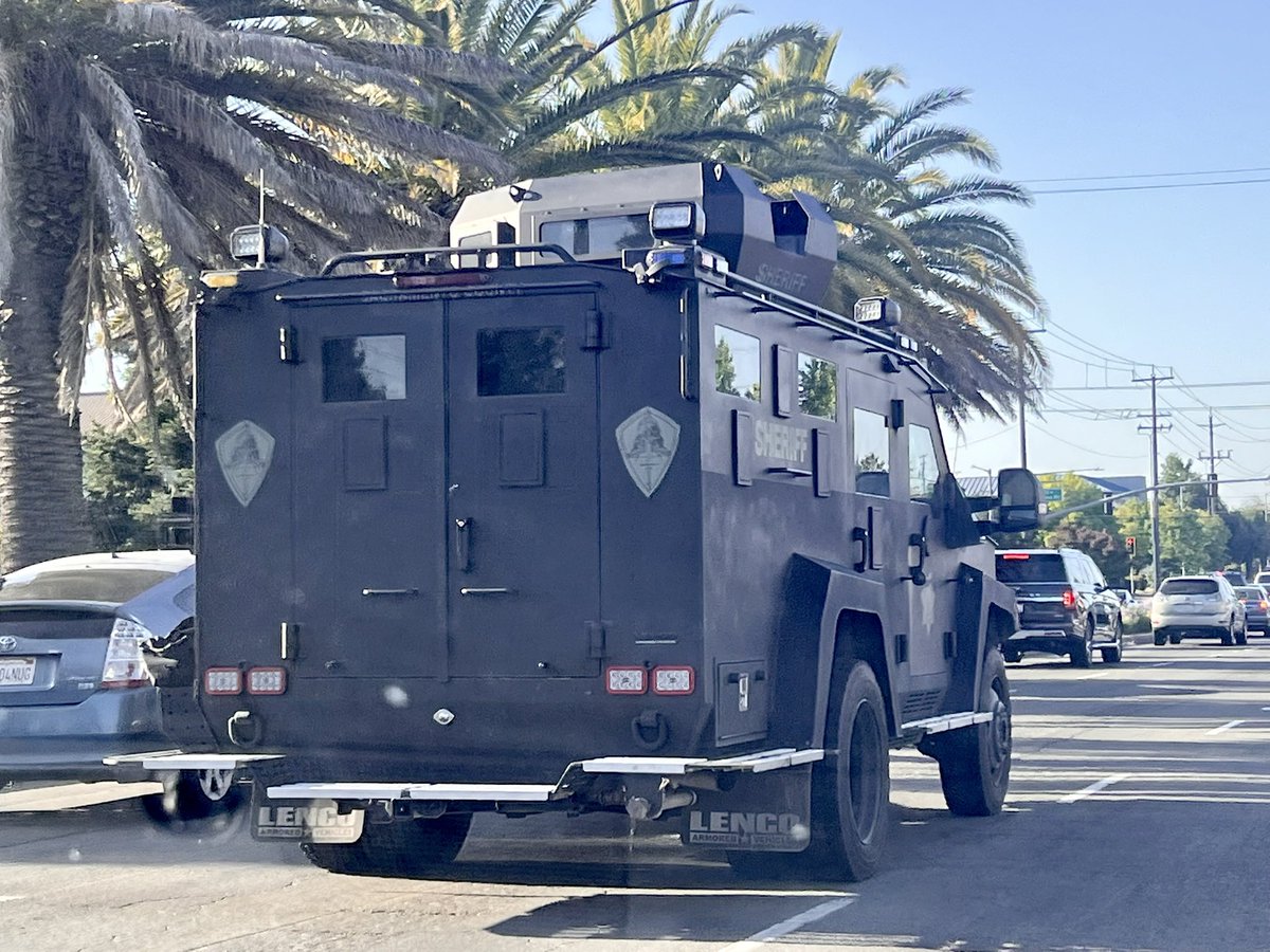 Earlier today Sac Sheriff SWAT on Watt Ave.