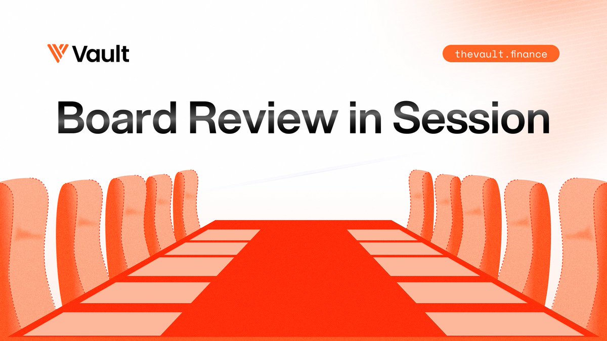 thevaultfinance's tweet photo. Thank you to our Validator Board for their time and thoughtful review this round. The April application cycle is now under review, with voting set to conclude on May 15th, 2026.

We appreciate the participation of @Cetipo @ILY_validator @mrqd_leo @Liquid369 @SunshineVR_io @Seb_Moriarty @voshy @piateknine @kmm9240 @Xen_IBRL in helping keep the process fair and transparent.

Validators who meet our minimum requirements are welcome to apply. Join our Discord to request an application.