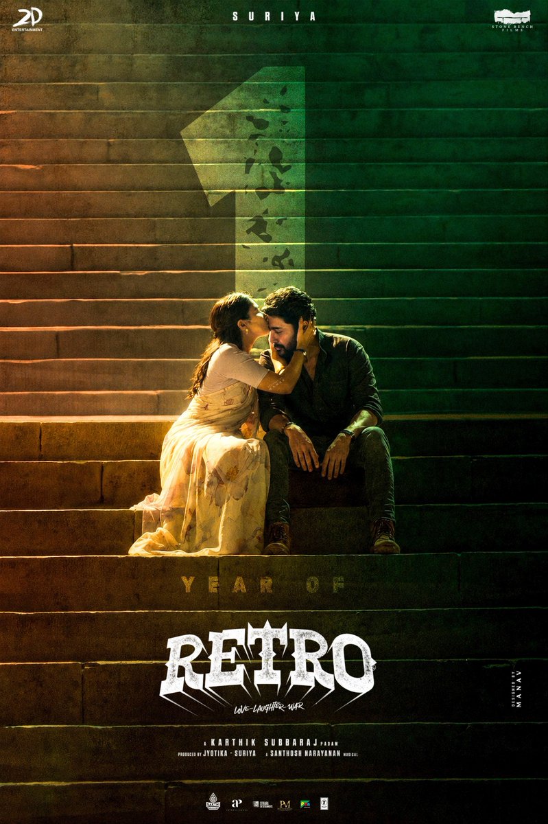 Itz_Manav_23's tweet image. ONE year for THE ONE🔥
#1YearOfRetro

A completely fun experience seeing Suriya na. Bestest film with good scores by our SaNa!! 😍✨

Poster works for #RETRO 👑

#Suriya #Karuppu @karthiksubbaraj @2D_ENTPVTLTD @Music_Santhosh @hegdepooja @Suriya_offl @stonebenchers