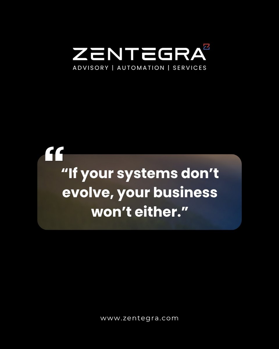 myzentegra's tweet image. Your business can only grow as fast as your systems allow.
Upgrade your processes, evolve your operations, and watch your growth follow. ⚡

#DigitalTransformation #BusinessGrowth #Automation #Innovation #Zentegra