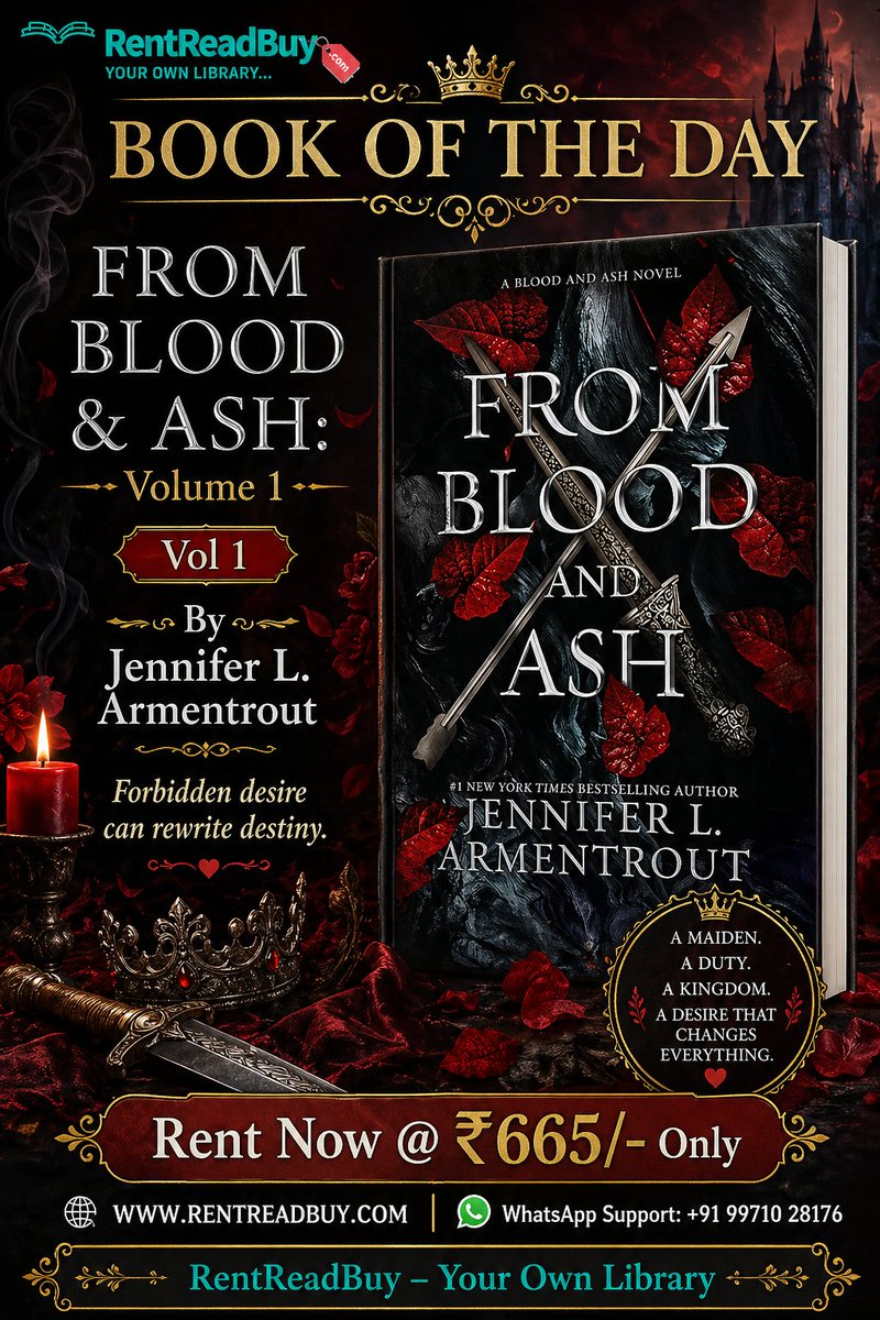rent_read_buy's tweet image. From Blood &amp;amp; Ash by Jennifer L. Armentrout
A thrilling fantasy of secrets, power &amp;amp; romance!

rentreadbuy.com/product/45324

#FantasyReads #RentReadBuy #BookLovers