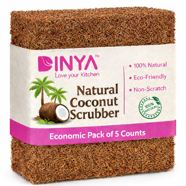 DinyaOrganics's tweet image. Tough on grease, gentle on the planet. 🥥✨
The Dinya Natural Coconut Scrubber is 100% biodegradable and non-scratch—safe for everything from non-stick pans to grills. 🌿

Switch to a plastic-free clean today! 🧼

Shop Now 🛍️ Dinya.in 

#EcoFriendly #ZeroWaste