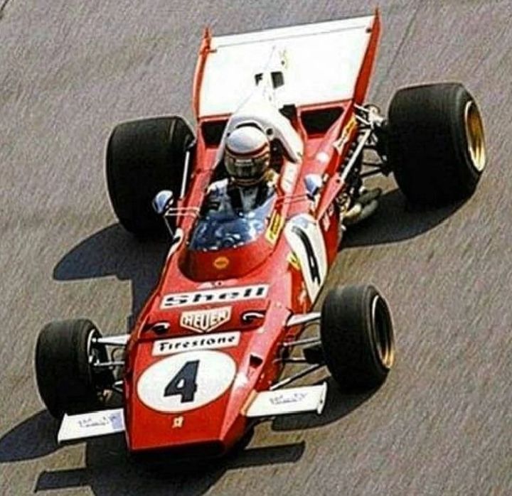 Retromania4ever's tweet image. Monza 1971 
Clay Regazzoni🇨🇭 #Ferrari 312b2