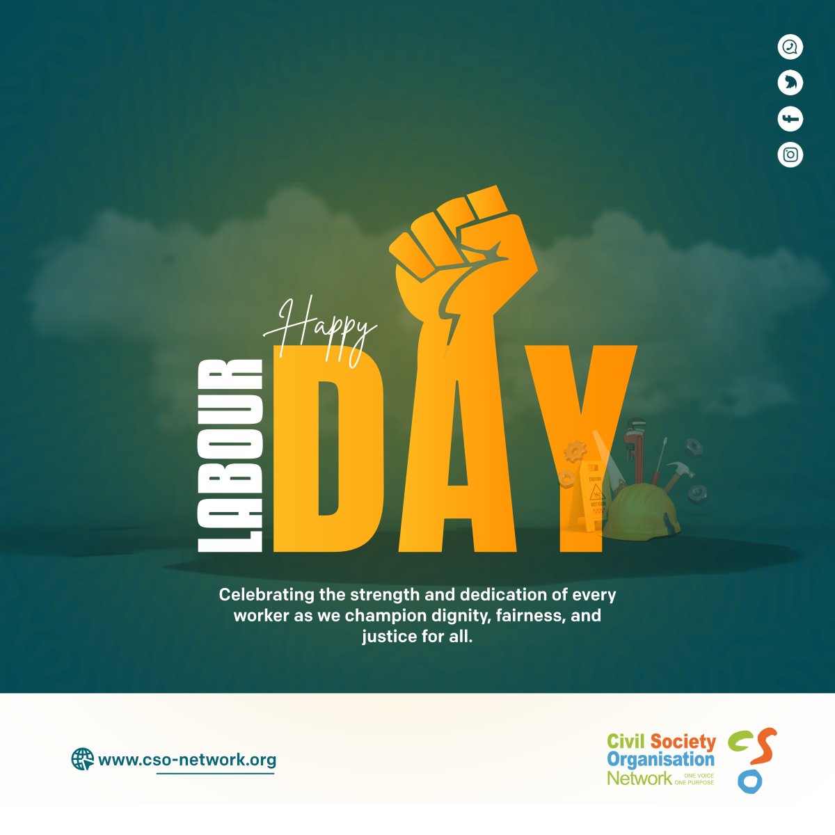 CSONetwork's tweet image. Happy Labour Day! ✊🏾

We celebrate the resilience and hard work of all workers driving change in our communities. Your voice and rights matter.

#LabourDay #WorkersRights #HakiNiYetu