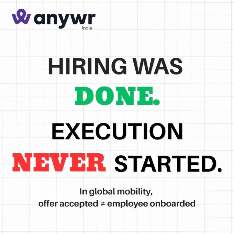 AnywrIndia's tweet image. Hiring was done.
Execution never started.

Offer accepted ≠ Day 1.

That gap?
Visas. Compliance. Relocation.

That’s where expansion breaks. 

#GlobalMobility #GlobalExpansion #EOR #Compliance