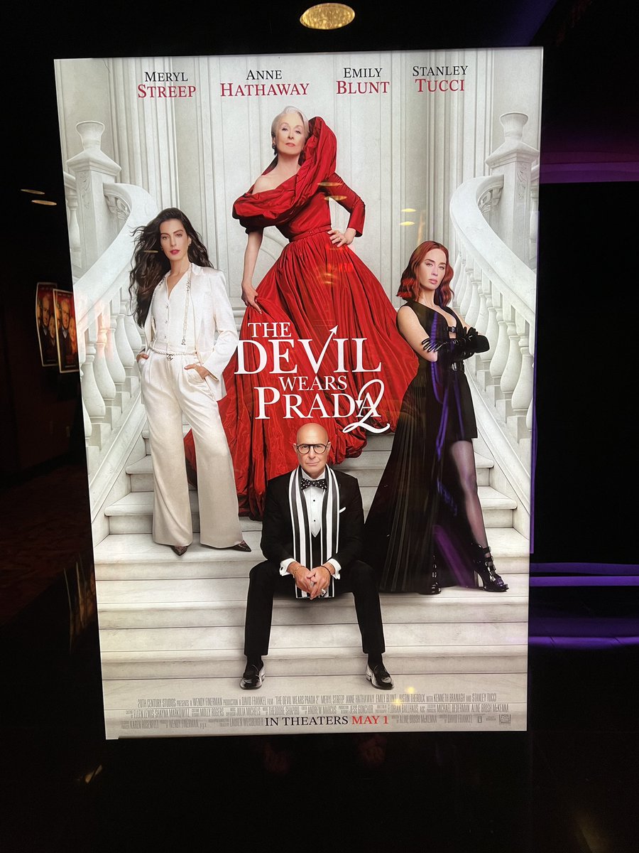Really enjoyed Devil Wears Prada 2. So many good callbacks to the first film, yet it navigates through the modern world. 
#devilwearsprada2