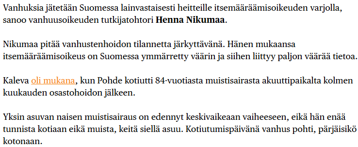 vanhamiesseko's tweet image. Kalevan juttu siitä mitä vanhushoidossa tapahtuu. Hallituksen toimien jäljet ovat tässä syvällä.
Tätä #kokoomus @kokoomus ja #persut @persut säästötoimet tekevät: