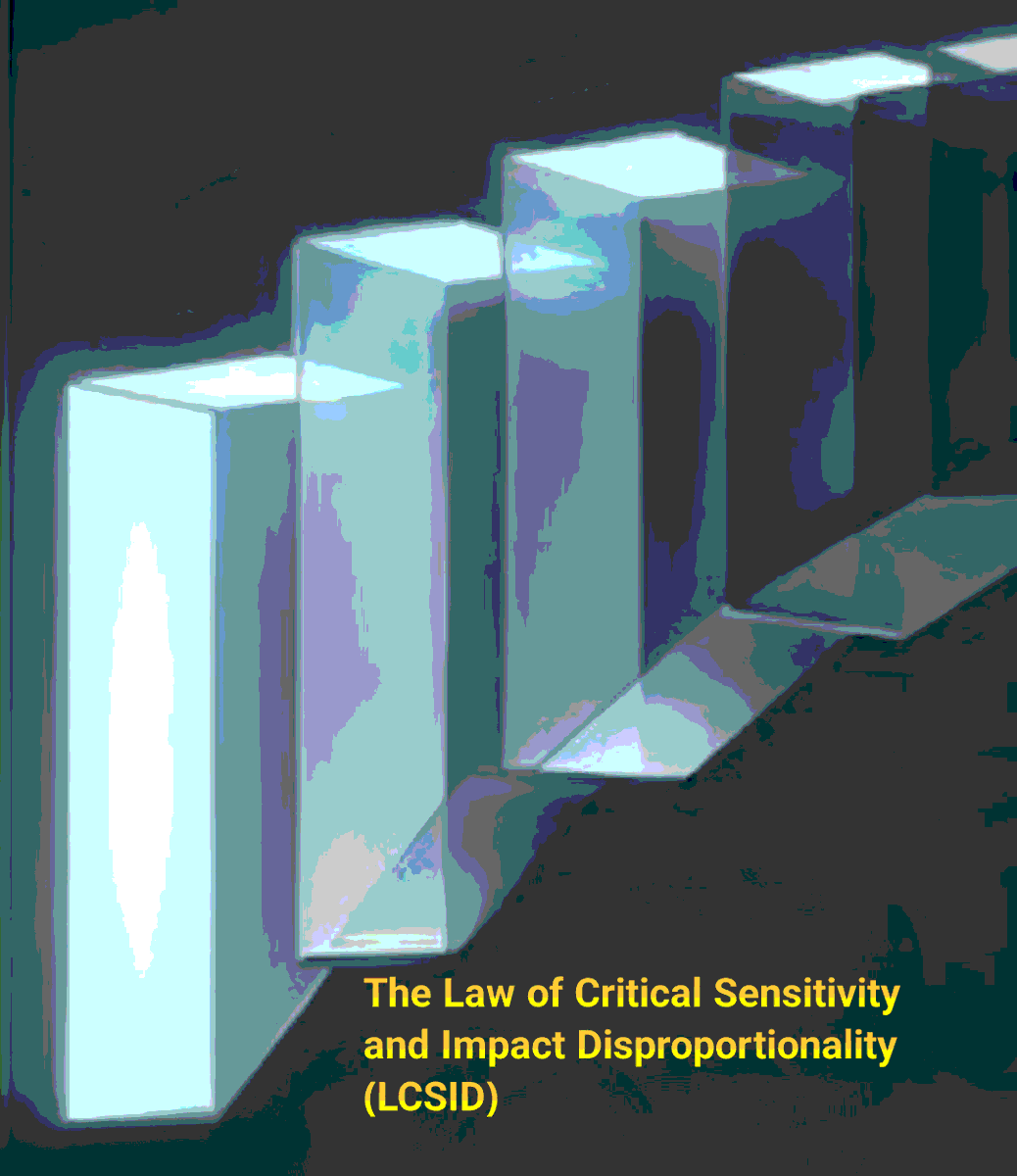 amnxofficial's tweet photo. The Law of Critical Sensitivity and Impact Disproportionality (LCSID): Catastrophic risk persists despite low probability. Via $L_x$ and the '-26 Limit,' it mandates active discovery over the illusion of safety.

https://t.co/JXCK823Yjr

#RiskAssessmentTheory
#OccupationalSafety https://t.co/xJdqGIr9y8