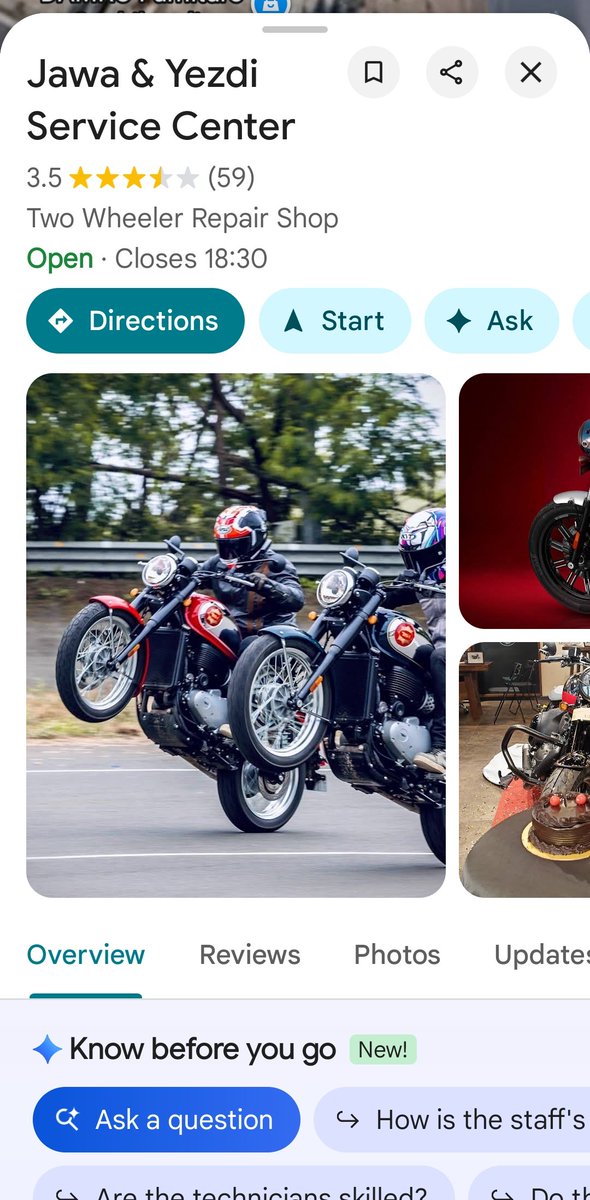 prakash_kandela's tweet image. @anandmahindra 

I appreciate the bike’s performance, but I’m not satisfied with the service quality. Please review customer feedback on Google Maps, especially for the Gachibowli service center.
Regards,
Biker
#Jawa #Yezdi #AnandMahindra #Mahindra