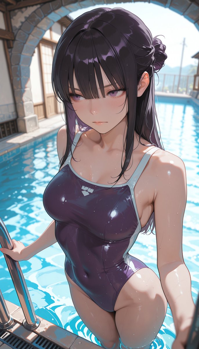 Pleiades_AI_Art's tweet image. 海に行くには水着を買わないと
#AIart #privatepool