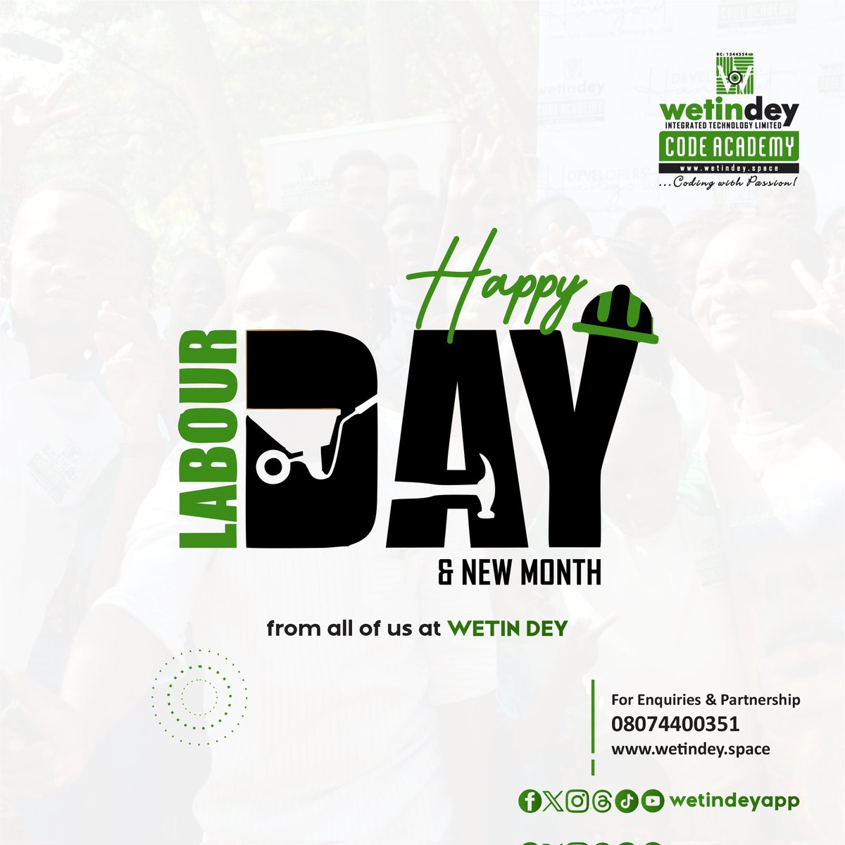 Happy New month from all of us at Wetin Dey 😍✌🏻