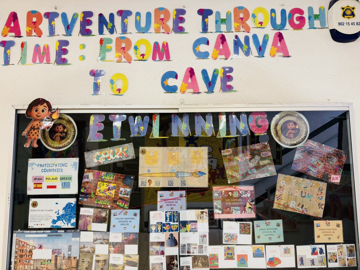 MurciaSanPablo's tweet image. 📣🎨 Seguimos avanzando en nuestro proyecto eTwinning “ARTventure through time”

📚 Libro en Book Creator recreando obras
🖥️ Presentaciones sobre artistas en Symbaloo

🔎 Disponible en el panel del cole

#etwinning #arte