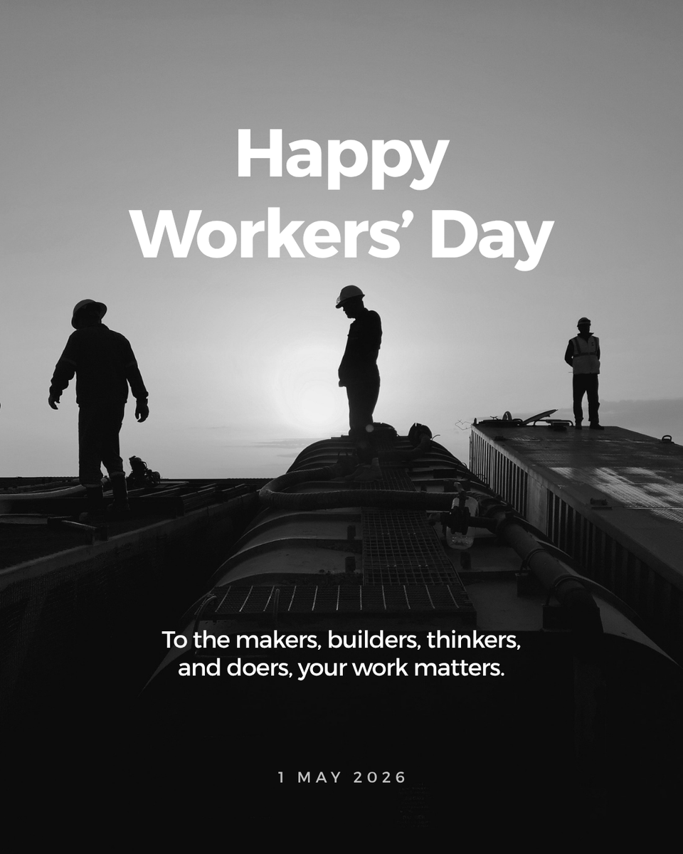 DigitalOpt_ZA's tweet photo. Happy Workers’ Day to the people who keep everything moving.

To the makers, builders, thinkers and doers, your dedication shapes progress every day. 

Thank you for the work you do. 

#WorkersDay #Teamwork #Progress #Appreciation #SouthAfrica https://t.co/XdaTt6ejTk