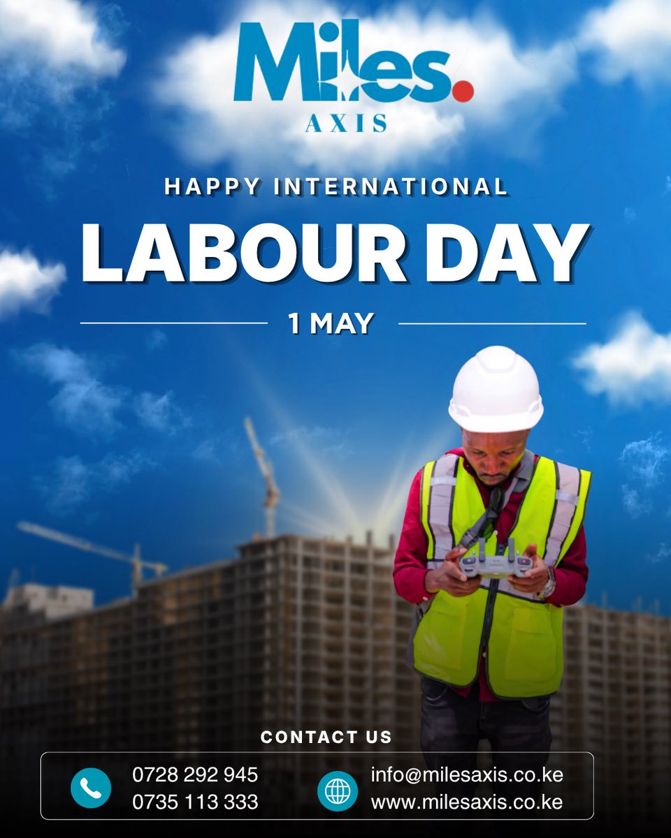 MilesAxis's tweet photo. Happy Labour Day! Today we celebrate the minds and hands driving progress.

#LabourDay #MilesAxis https://t.co/iCMsJiPZ25