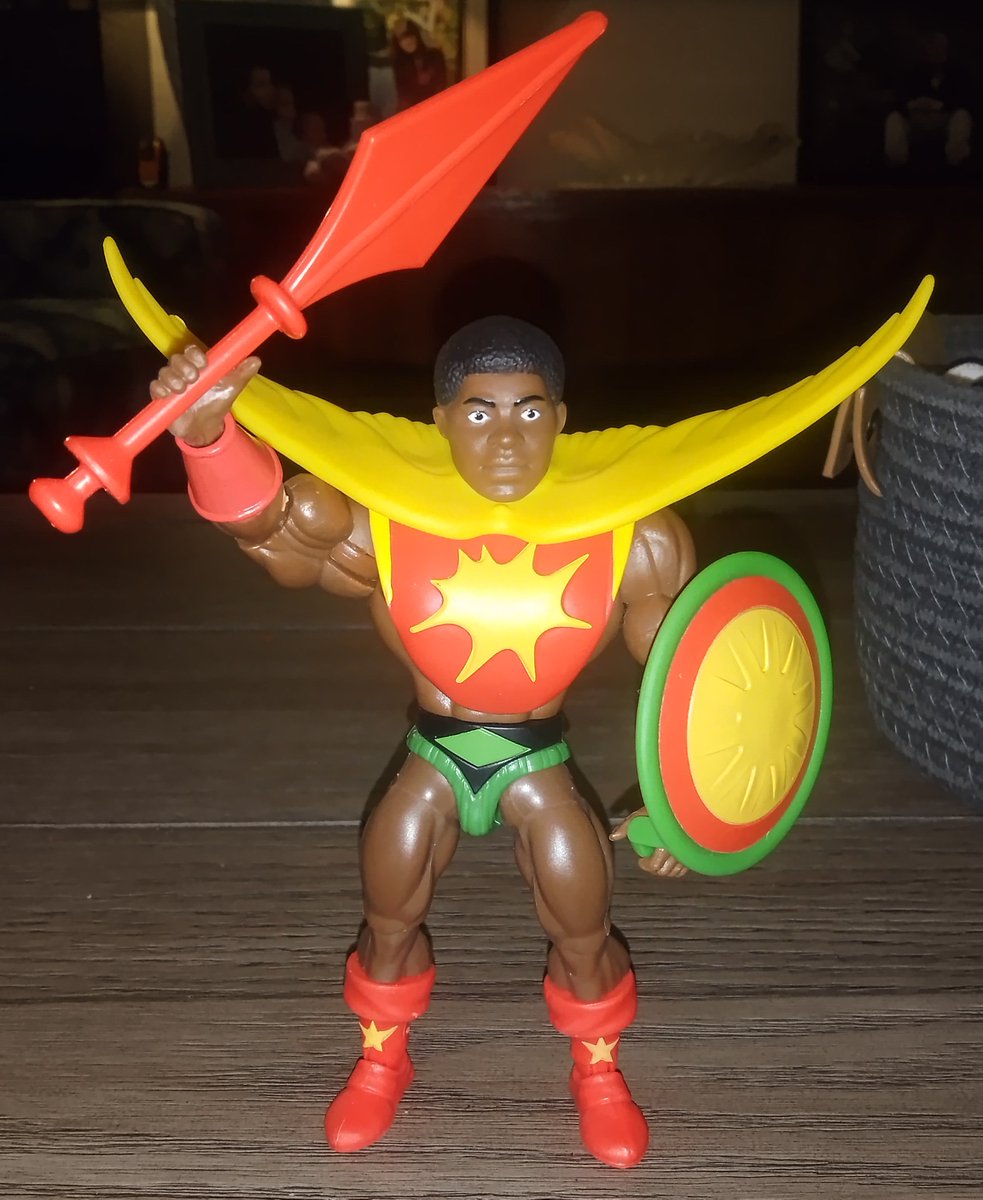 lyokomajor's tweet image. Just wanna show some appreciation to Sun-Man, created by Yla Eason, and the two modern figures Mattel made for him. #MastersOfTheUniverse #HeMan 
Origins: