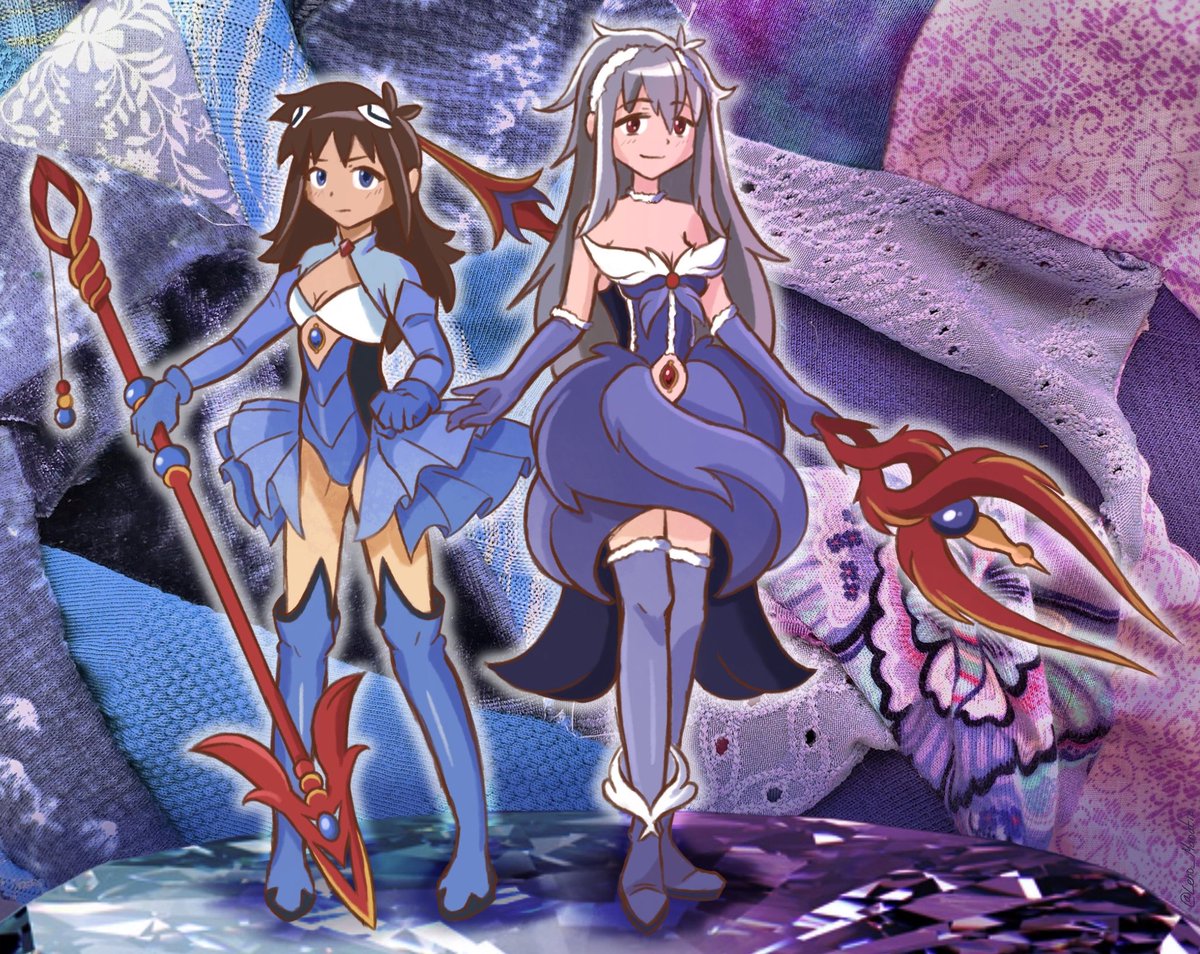 (Just in time!) Kawoshin Week Day 4: Crossover

Fem!Kawoshin as Madoka Magical Girls 💙💜

#kawoshin #カヲシン #KawoshinWeek2026