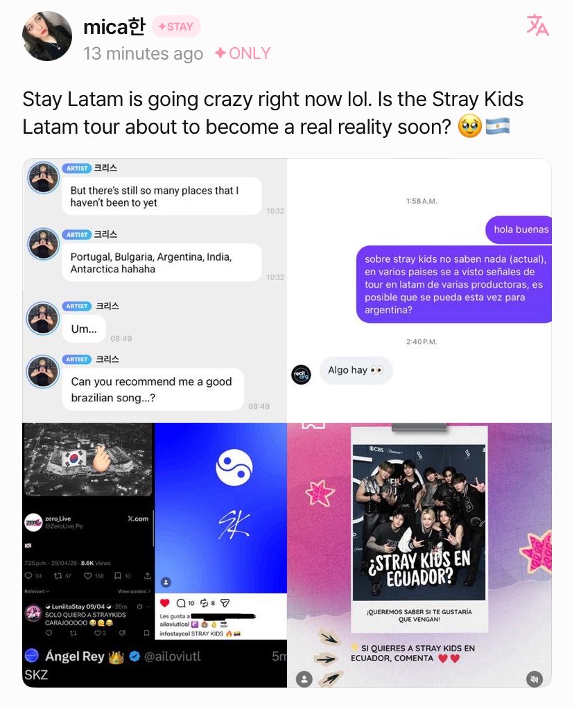 ahora que alguno de los chicos se conecte a fans y comente
