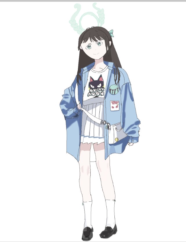 イラスト #初心者 #模写 #ブルアカ #栗村アイリ この衣装のアイリ