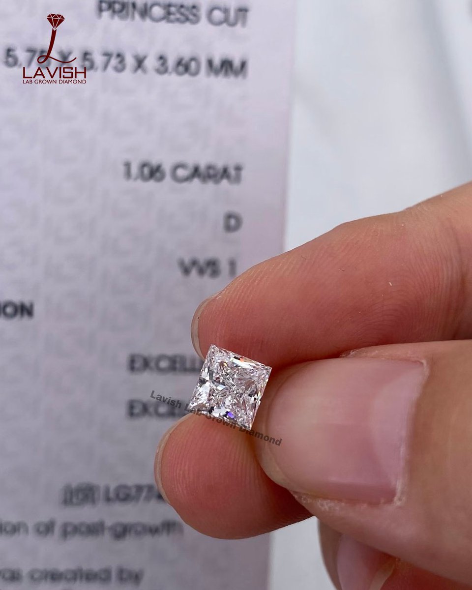lavishlabgrown's tweet image. A stunning 1.06CT Princess Cut D VVS1 diamond with exceptional fire, remarkable clarity, and modern elegance.

📩 DM for pricing &amp;amp; availability
🔗 WhatsApp: lavishlabgrowndiamond.short.gy/S6o2GH

#LavishLabGrownDiamond #PrincessCutDiamond #LabGrownLuxury #DiamondLove #LuxuryJewelry