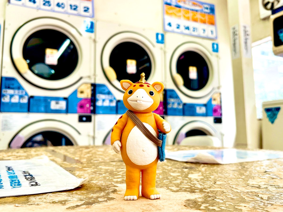 コインランドリーのブースカ。