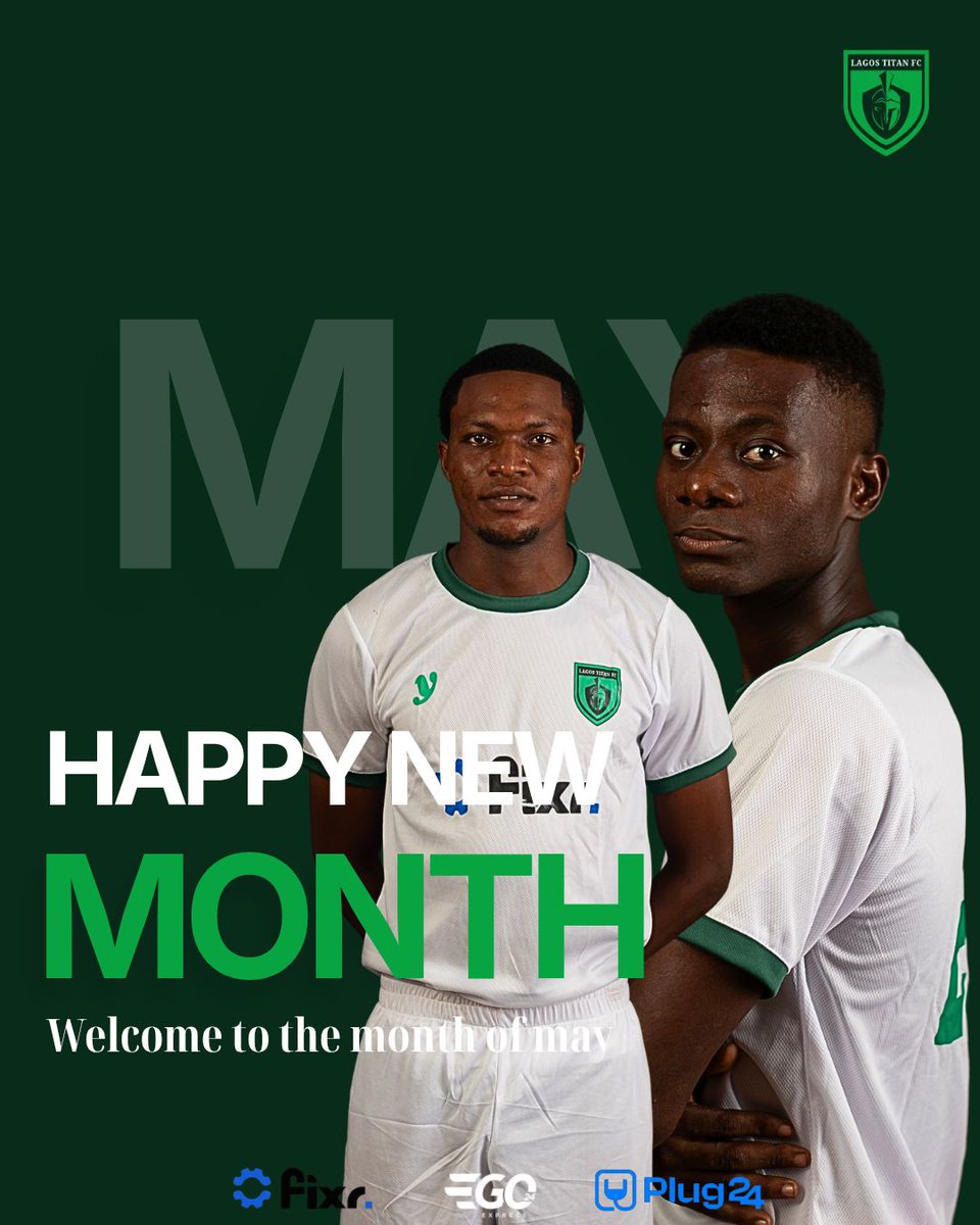 lagostitanfc's tweet photo. New month. New goals. New energy. 💙⚽

This May, we push harder, train smarter, and chase greatness together as one family.
Lagos Titan FC is ready. Are you?

Happy New Month from Lagos Titan FC! 🔥

#LagosTitanFC #NewMonth #MayGoals #FootballFamily #RiseAsOne https://t.co/SrA9dQck6L