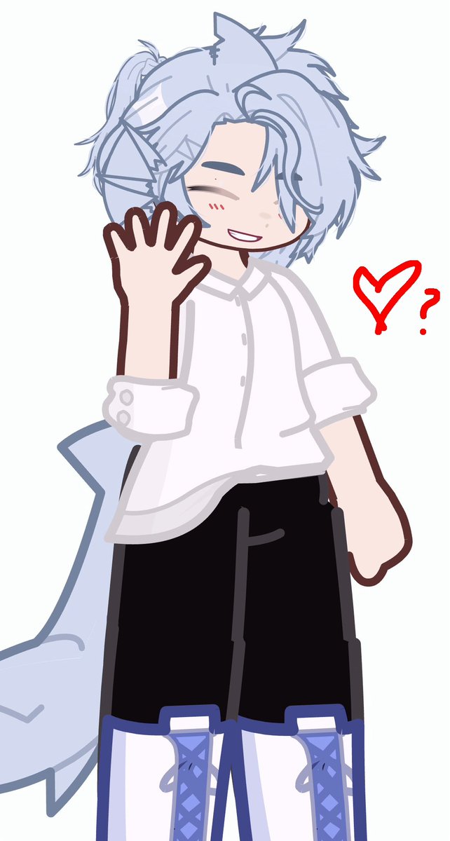 KitKat_Luvr21's tweet image. Does anyone want to ship their OC with my shark boy??

#gacha #ship #oc #love